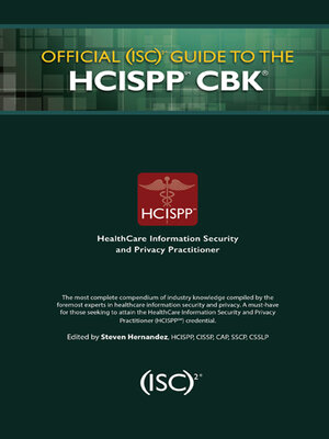 cover image of Official (ISC)2 Guide to the HCISPP CBK